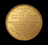 1896 Visit of The Duke & Duchess of York to Yorkshire 38mm Medal Pair - Cased