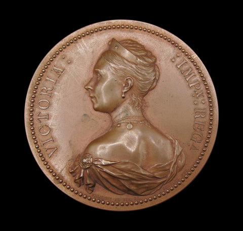 Germany 1888 Victoria Princess Royal 56mm Bronze Medal - By Schultz