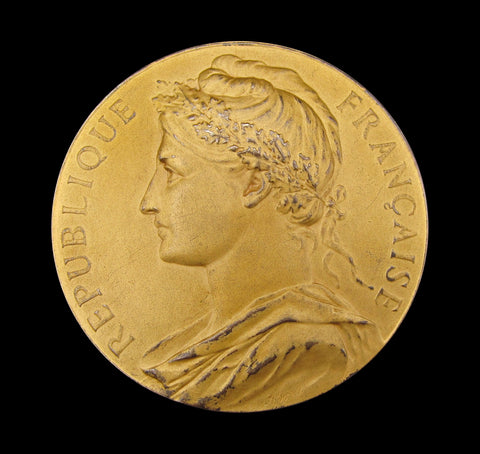 France 1905 Ministry of Trade & Industry 50mm Silver Medal - By Borrel