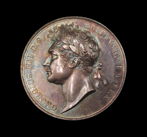 1821 Coronation Of George IV 35mm Silver Medal - By Pistrucci