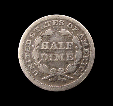 USA 1853 Seated Liberty Half Dime - GF