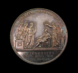 1821 Coronation Of George IV 35mm Silver Medal - By Pistrucci
