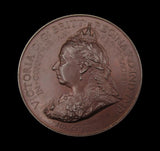 1897 Diamond Jubilee Prime Ministers 51mm Bronze Medal - By Bowcher