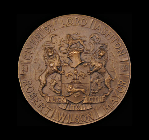 1909 New Town Hall Lancaster Opening 44mm Bronze Medal