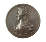 France 1793 Marie Antoinette Execution 48mm Medal - By Kuchler