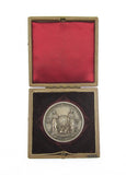 1884 International Health Exhibition 45mm Silver Cased Medal - By Wyon