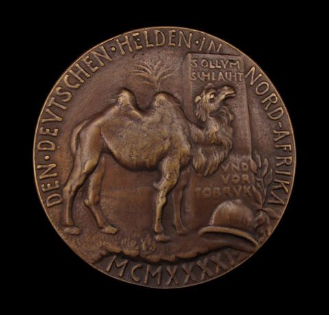 Germany 1941 Erwin Rommel The Africa Campaign 92mm Medal - By Goetz