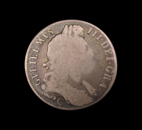William III 1696 C Halfcrown - Chester - VG