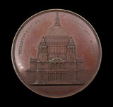 1846 Christopher Wren Art Union Of London 58mm Medal - By Wyon