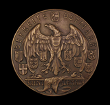 Germany 1938 Anschluss of Austria 102mm Medal - By Goetz