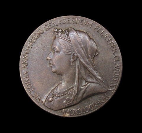 1897 Victoria Diamond Jubilee 26mm Silver Medal - With Envelope