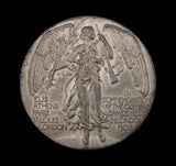 1908 London Olympic Games 51mm White Metal Medal - By Mackennal