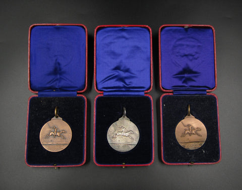 1936-1938 National Pony Society Set of 3 x Silver & Bronze Medals
