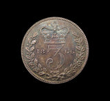 Victoria 1866 Threepence - UNC