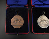 1936-1938 National Pony Society Set of 3 x Silver & Bronze Medals