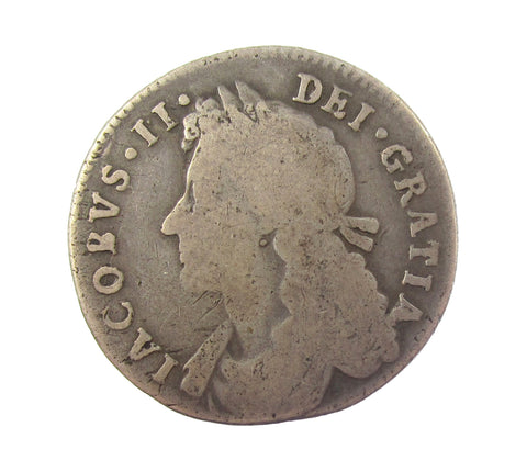 James II 1687/6 Shilling - Fine
