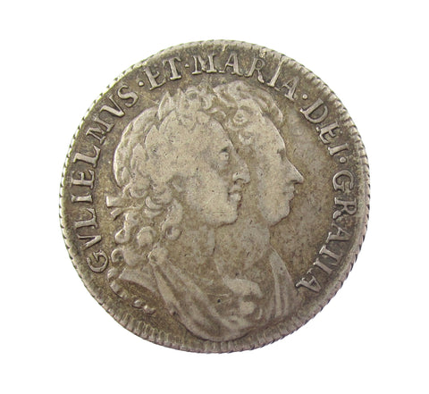 William & Mary 1692 Shilling - NVF
