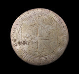 c.1630 King Edward The Confessor 27mm Silver Counter - By De Passe