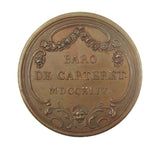 1744 Lord John Carteret 55mm Bronze Medal - By Dassier