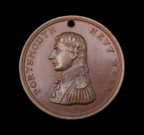 c.1905 Portsmouth Navy Week H.M.S Victory 32mm Medal