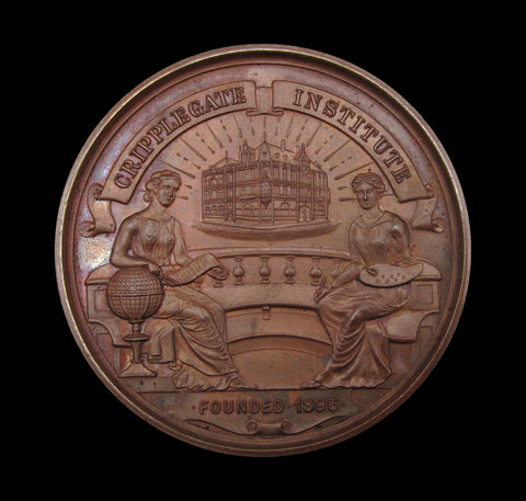 1914-1923 Cripplegate Institute Set Of 3 x 51mm Bronze Prize Medals