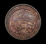 1883 John Bright M.P. 25 Year Celebration 45mm Silver Medal - By Moore