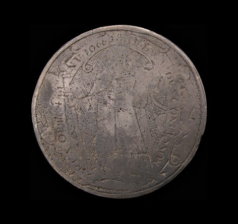 c.1630 King Edward The Confessor 27mm Silver Counter - By De Passe