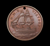 c.1905 Portsmouth Navy Week H.M.S Victory 32mm Medal