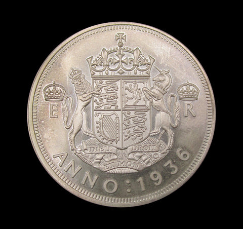 Edward VIII 1936 Silver Fantasy Pattern Crown - UNC