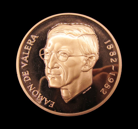 1982 Eamon de Valera 57mm Centenary Medal - By Spink & Son