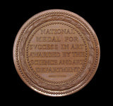 1856 Department Of Science & Art 55mm Silver & Bronze Medal Pair