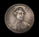 1778 Admiral Augustus Keppel Battle of Ushant 40mm Silver Medal