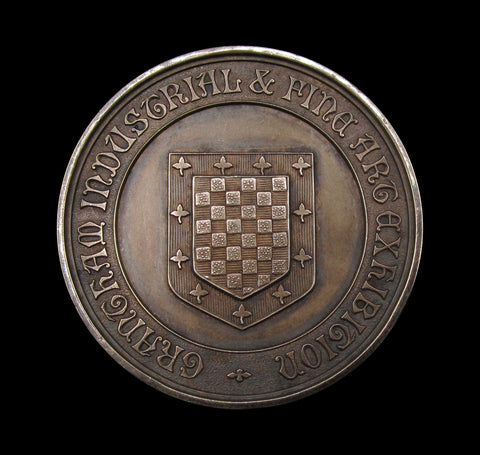 1892 Grantham Industrial & Fine Art Exhibition 39mm Silver Medal
