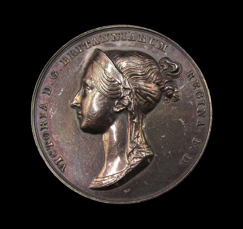 1838 Coronation Of Victoria Official 36mm Silver Medal - By Pistrucci
