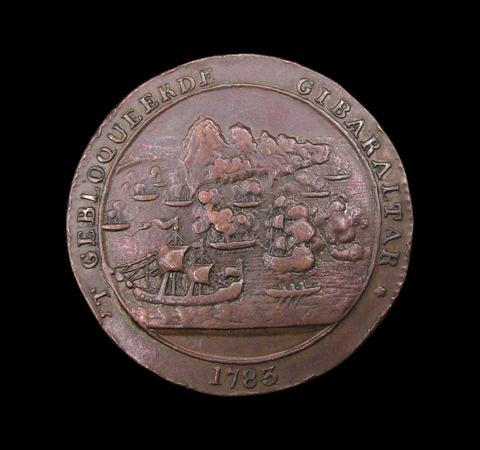 1783 Blockade of Gibraltar Rear Admiral Kempenfelt 33mm Medal