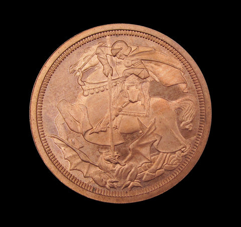 Edward VII 1910 Bronze Fantasy Pattern Crown - A/UNC