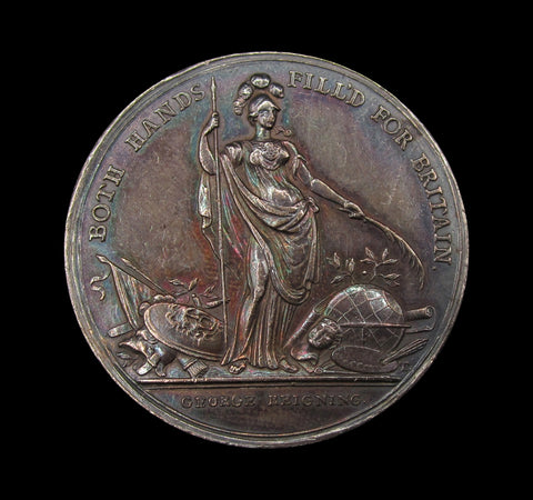 1736 Jernegan's Lottery 39mm Silver Medal - By Tanner