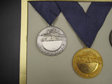 1970 Commonwealth Games Edinburgh 58mm Gold/Silver/Bronze Trial Medal Set