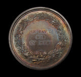 1813 Dudley Pitt Club 50mm Silver Medal - By Wyon