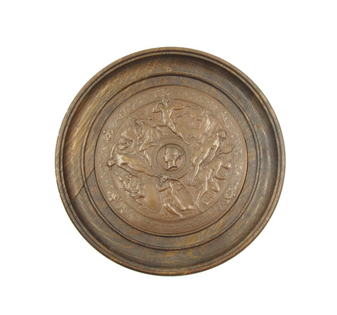 1857 National Art Competition 145mm Framed Copper Medal - By Vechte
