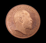 Edward VII 1910 Bronze Fantasy Pattern Crown - A/UNC