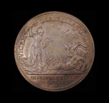 1702 Coronation Of Queen Anne 35mm Bronze Medal - By Croker