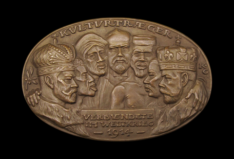 Germany 1914 Allies Use of Colonial Troops 90mm Medal - By Goetz