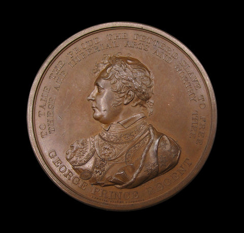 1816 The Bombardment of Algiers 50mm Medal - By Wyon
