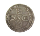 William III 1696 Shilling - Good Fine