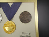 1970 Commonwealth Games Edinburgh 58mm Gold/Silver/Bronze Trial Medal Set