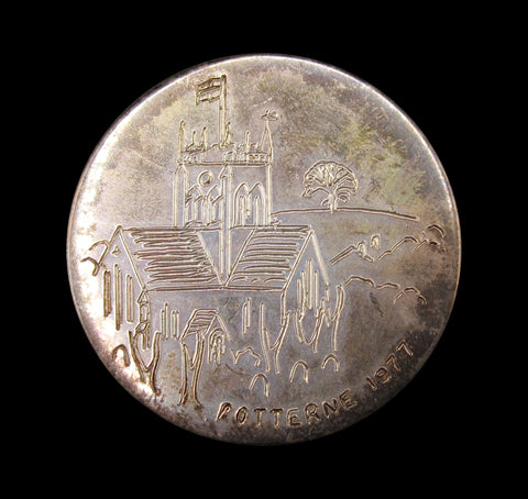 1977 Elizabeth II Silver Jubilee Potterne 38mm Silver Medal