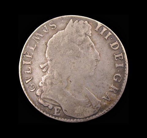William III 1697 E Silver Halfcrown - E/B - Fine