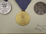 1970 Commonwealth Games Edinburgh 58mm Gold/Silver/Bronze Trial Medal Set