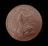 1702 Prince George & Queen Anne 42mm Medal - By Roettier